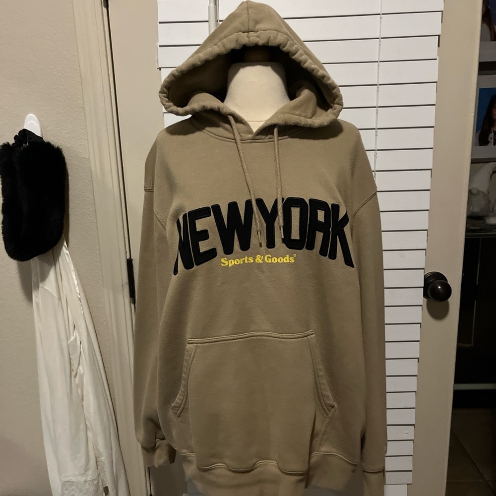 H&M Tan New York Hoodie
